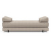 Sigmund Indu -daybed, Kenya-kangas 579 gravel / musta, L 200 cm