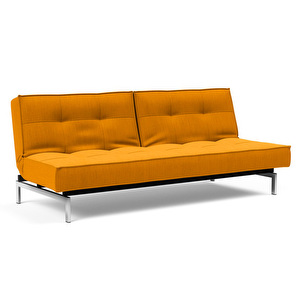 Splitback Chrome -vuodesohva, Elegance-kangas 507 keltainen