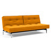 Splitback Chrome -vuodesohva, Elegance-kangas 507 keltainen