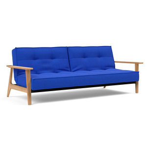 Splitback Frej -vuodesohva, Elegance-kangas 512 ultramariini / tammi