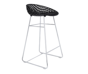 Smatrik Bar Stool, Black/Chrome