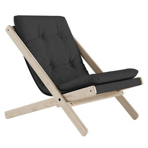 Boogie Armchair, Dark Grey / Raw