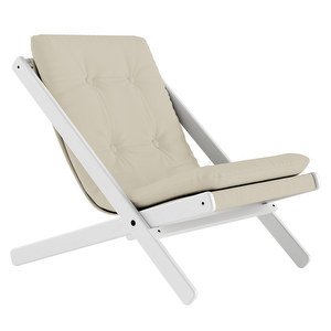 Boogie Armchair, Beige/White