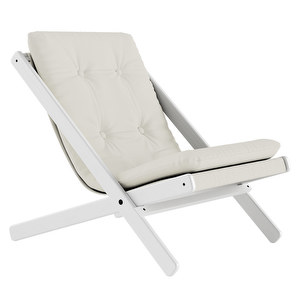 Boogie Armchair, Natural/White