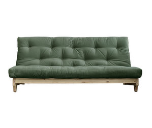 Fresh Futon Sofa, Olive Green/Pine, W 200 cm Fresh Futon Sofa, Olive Green/Pine, W 200 cm