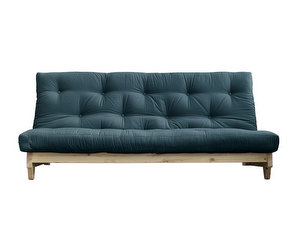 Fresh Futon Sofa, Petrol Blue/Pine, W 200 cm Fresh Futon Sofa, Petrol Blue/Pine, W 200 cm