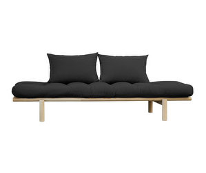 Pace-futonsohva, dark grey/mänty