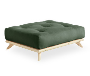 Senza-futonrahi, olive green/mänty