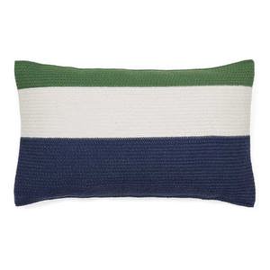 Saigua-tyynynpäällinen, vihreä / sininen raita, 30 x 50 cm Saigua-tyynynpäällinen, vihreä / sininen raita, 30 x 50 cm
