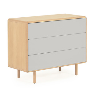 Anielle Chest of Drawers, Ash/White, 99 x 78.5 cm