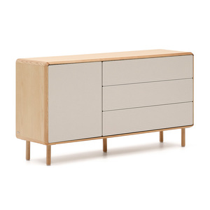 Anielle Sideboard, Ash/White, 150 x 78 cm