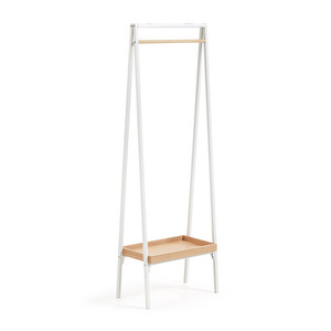 Benny Clothes Rack, White/Oak, 55 x 160 cm
