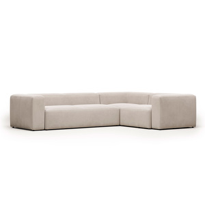 Blok-kulmasohva, beige, 320 x 230 cm
