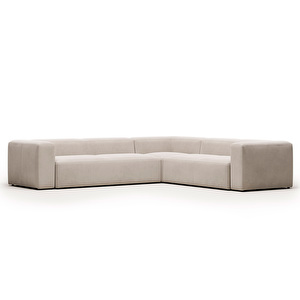 Blok-kulmasohva, beige, 320 x 290 cm