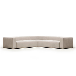 Blok-kulmasohva, beige, 320 x 320 cm
