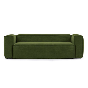 Blok-sohva, vihreä vakosametti, L 210 cm Blok-sohva, vihreä vakosametti, L 210 cm