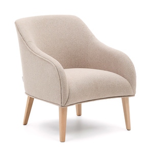 Bobly-nojatuoli, Austin-kangas beige / pyökki