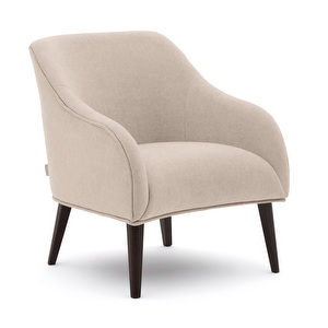 Bobly-nojatuoli, Austin-kangas beige / tumma pyökki
