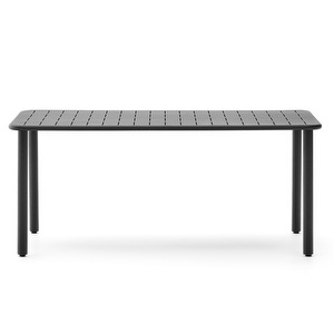 Brai-ruokapöytä, tummanharmaa, 180 x 90 cm