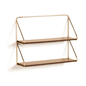 Catrina Wall Shelf, Gold, 51 x 42 cm