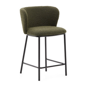 Ciselia-baarijakkara, vihreä buklee-kangas / musta metalli, K 65 cm