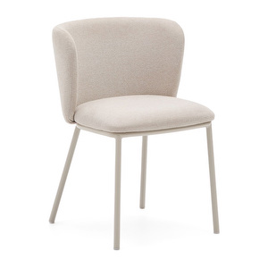 Ciselia-tuoli, beige chenille-kangas / beige metalli Ciselia-tuoli, beige chenille-kangas / beige metalli
