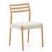 Cudia-tuoli, beige chenille / tammi