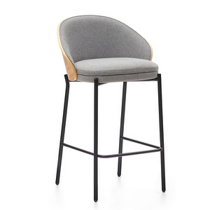 Eamy-baarituoli, vaaleanharmaa/tammi, K 65 cm