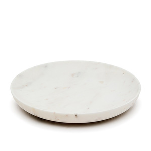 Ecin-tarjoiluastia, valkoinen marmori, ⌀ 30 cm
