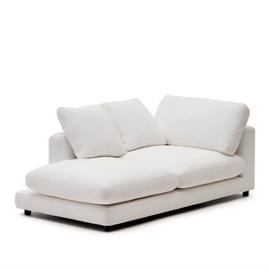 Gala-divaani, valkoinen, L 195 cm / vasen