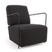 Gamer Armchair, Black Fleece