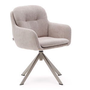 Lexa-tuoli, beige chenille / beige metalli
