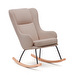 Maustin-keinutuoli, beige chenille