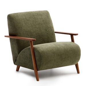 Meghan-nojatuoli, vihreä chenille / pähkinä