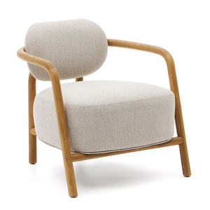 Melqui-nojatuoli, beige/tammi