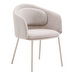 Minda-tuoli, chenille-kangas beige