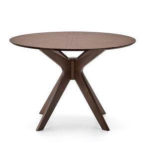Naanim Dining Table, Walnut, ⌀ 100 cm