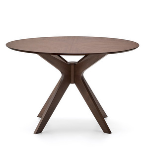 Naanim Dining Table, Walnut, ⌀ 120 cm