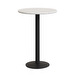 Saura-baaripöytä, valkoinen terrazzo / musta, ⌀ 70 cm