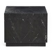 Sorein Side Table, Black Marble, 50 x 50 cm