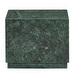 Sorein Side Table, Green Marble, 50 x 50 cm