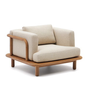Turqueta-nojatuoli, tiikki/beige