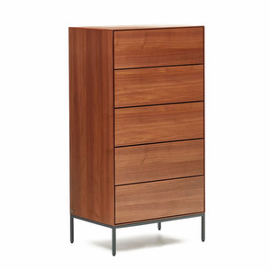 Vedrana Chest Of Drawers, Walnut/Black, 60 x 114 cm Vedrana Chest Of Drawers, Walnut/Black, 60 x 114 cm