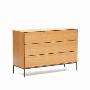 Vedrana Chest Of Drawers, Oak/Black, 110 x 75 cm Vedrana Chest Of Drawers, Oak/Black, 110 x 75 cm