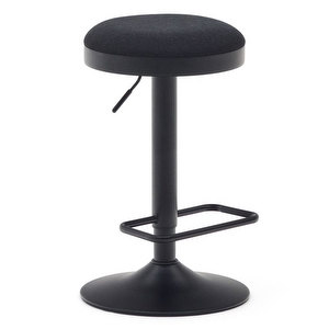 Zaib-baarituoli, musta/musta, 58–80 cm