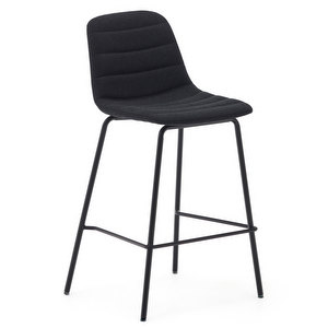 Zunilda-baarituoli, musta/musta, K 65 cm