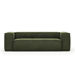 Blok-sohva, vihreä vakosametti, L 240 cm Blok-sohva, vihreä vakosametti, L 240 cm