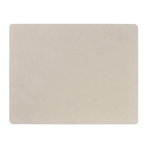 Square-pöytätabletti, Nupo-nahka oyster white, L