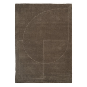 Lineal Poem -matto, moss, 140 x 200 cm