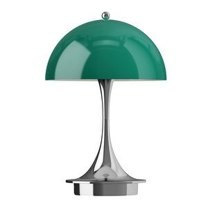 Panthella 160 Portable V3 -pöytävalaisin, Original Opal Green / kromi, ladattava